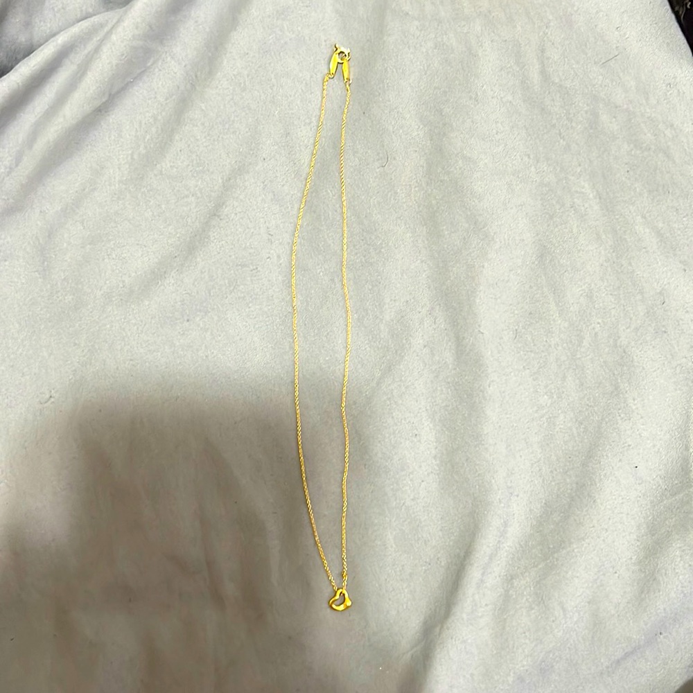 Tiffany Elsa Peretti Gold open heart (7mm)